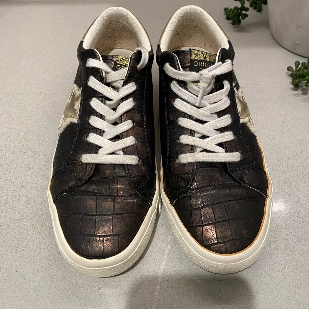 Vintage Havana  Nadia Black  Croc Sneakers 7